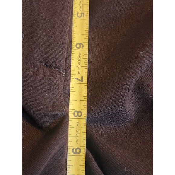 Chico's Size 1(8) Short Dark Brown Rayon/Nylon Straight Legs Button Slacks/pants - Picture 8 of 10
